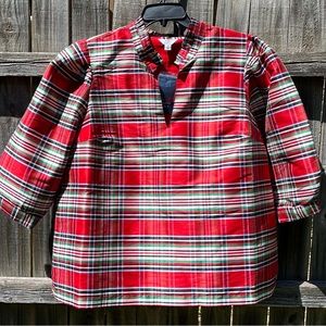 Crown & Ivy Red Plaid Blouse